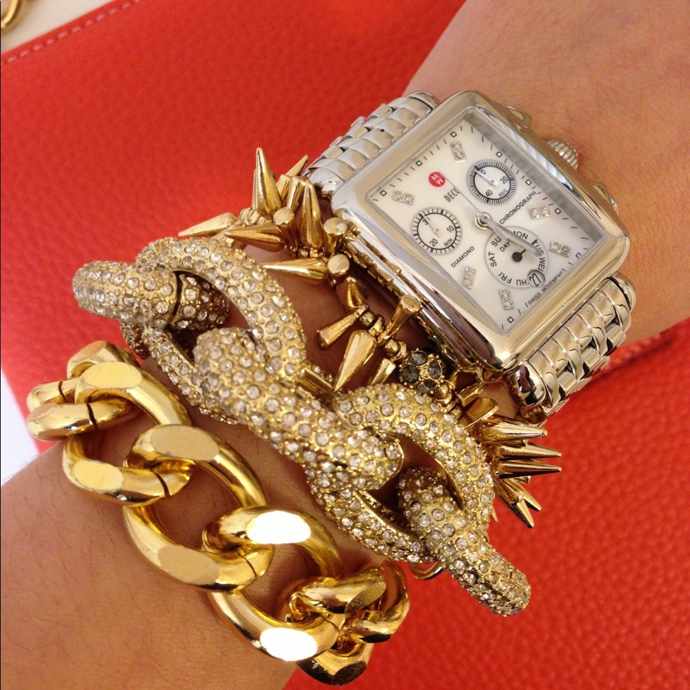 Pave statement bracelet - Picture 4 of 4